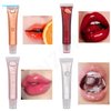 Joyeee Lip Oil Tinted, 6pcs Moisturizing Lip Glow Oil Plumping Lip Gloss Non-sticky Lip Plumper Tinted Lip Balm Lip Care Make Up Gifts for Women Gilrs Daily Lip Care Repairing & Lip Makeup