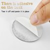 Circular Mirror Sticker with Magnetic Ring Compatible with MagSafe，Acrylic Round Mirror Decal for Phone Case Charm,Magnetic Conversion Kit for iPhone 15 Pro Max/14/13/12/S24 Ultra/S23 (Silver)