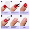 Gellen Gel Nail Polish Remover, 2Pcs Gel Polish Remover with Nail File and Cuticle Pusher, Gel Nail Polish Remover for Nails Easily and Quickly Remove Gel Polish in 2-5 Minutes