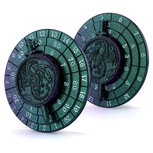 Haxtec Spinner Dice 7-in-1 Metal DND Dice Set Unique Dice Spinner Antique Rotate Metal D&D Dice for Dungeons and Dragons DND Gifts RPG Role Playing Gaming Dice