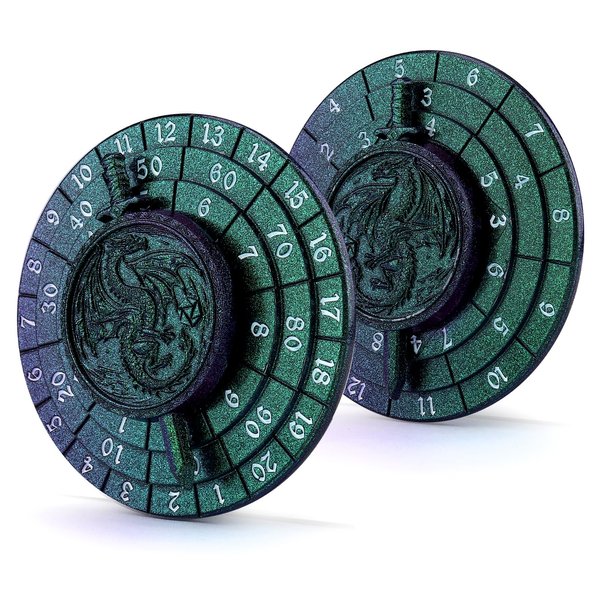 Haxtec Spinner Dice 7-in-1 Metal DND Dice Set Unique Dice Spinner Antique Rotate Metal D&D Dice for Dungeons and Dragons DND Gifts RPG Role Playing Gaming Dice