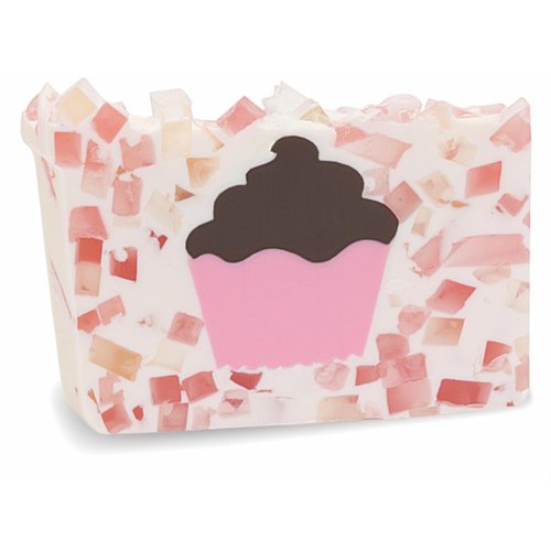 Primal Elements Glycerin Bar Soap | Helps All Skin Types, Sensitive, Oily & Dry Skin | NO PARABENS, VEGAN, GLUTEN FREE, 100% VEGETABLE BASE - (Cupcake)