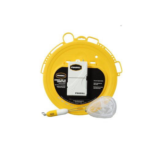 Frabill Aerator Lid Combo Pack | Portable Aerator for Live Bait Storage | Lid fits most 4.25, 5 and 6-Gallon Buckets