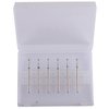 MZCMSL Round Ball Cuticle Bit Set with Case, 3/32 Shank Manicure Drill Bits,6pcs Cuticle Remover Bits(φ2.34mm)