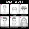FANDAMEI HD Wig Cap, 4PCS Ultra Thin Wig Caps Light Brown, Nylon Wig Caps for Women Stretchy, Natural Transparent HD Wig Caps for Lace Front Wigs. Summer Wear Comfortable Wig Cap