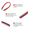 LivTee 20 Pieces Car Air Conditioner Decoration Strip for Vent Outlet, Universal Waterproof Bendable Air Vent Outlet Trim Decoration, Car Interior Accessories (Shiny red)