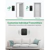 AVANTEK Wireless Door Bell, CB-21 Mini Waterproof Wireless Doorbell Operating at Over 1000 Feet, 2 Remote Buttons Can Have Different Tones, 52 Melodies, CD Quality Sound and LED Flash