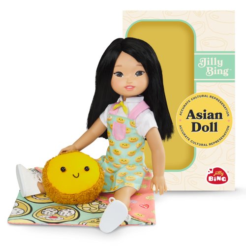 Jilly Bing Asian Baby Doll - Authentic Asian Doll, Multicultural Babydoll for Kids, Fashion Dolls Gifts for Kids Encouraging Imaginative Play and Cultural Representation, Gifts for Girls & Boys