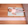 Measure Me! Baby Roll-up Growth Height Chart for Children Kids Room - Big White One