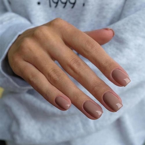 Stbisen Bronze Press-On Nails, Squoval Medium Fake Nails, Bronze Gold Acrylic Press-On Gel Nails, Natural Glossy False Nails, Full Cover Nails, Reusable Fake Nails for Women, 24 Nails in 12 Sizes
