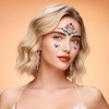 Allruyee 4 Packs Face Jewels Face Gems Mermaid Glitter Rhinestone Crystal Stickers Waterproof Eyes Face Temporary Tattoos for Party,Rave Festival,Carnival,Holiday Costumes,Rave Accessories,Dress-up……