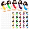 URSKYTOUS 25pcs Mini Jesus Figurine Bulk Little Jesus Figures Toys Tiny Religious Doll to Hide and Seek Christ Religious Party Favors Savior Jesus for Sunday School Craft Easter Eggs Baptism Gift