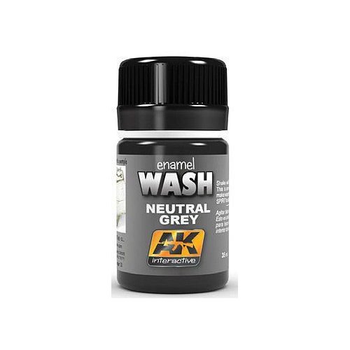 AK Interactive Neutral Grey Wash Enamel Paint 35ml Bottle