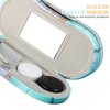 Healifty 2 in 1 Double Sided Eyeglass Case ContactLens Storage Box ContactLens Case and Glasses Case with Built-in Mirror Tweezer and Contact Solution Bottle for Home & Travel