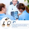 Lurrose Gold Ponytail Cuff Accessory - Punk Gothic Elastic Hair Tie Band with Hair Rope (6 Pcs)