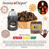 Aroma Depot Raw African Black Soap 2 lbs. 100% Raw Natural soap for Acne, Eczema, Psoriasis, Scar Removal Face And Body Wash. Handmade 2-Pack