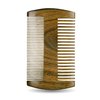 Hunter Jack Sandalwood Handmade Beard Comb for Men - Premium Wooden Comb - Pocket Wood Comb in PU Leather Case
