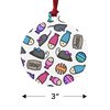 GRAPHICS & MORE Cat Toys Mouse Fish Catnip Pattern Aluminum Holiday Christmas Tree Ornament - 3.0" (7.6 cm) x 3.37" (8.6 cm)