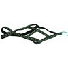 Weight Pulling Sledding Dog Harness X-Back Style Black/Green, 18" Neck Circumference