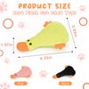 Andiker Cat Catnip Toys, 3Pcs Cat Interactive Toys for Indoor Cats, Soft Plush Cat Chew Toys with Crinkle Paper for Relieve Stress, Reduce Boredom, Teething (Duck)