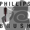 Phillips Brush Mini Monster Vent 5 Professional Hair Brush (2.5” Diameter Barrel) - Vented Blowout Hairbrush with Nylon Reinforced Boar Hair Bristles, Beech Wood Handle with Rubber Grip