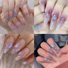 100pcs Aurora Nail Art Rhinestone 3D Multi Shape Mix Crystal Nail Gems Irregular Star Heart Flower Butterfly Design Iridescent Nail Rhinestone Diamonds for Nails DIY Art Crafts Jewelry Decoration