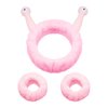KDVOG Soft Spa Headband and Wristbands for Face Washing, Cute Snail Makeup Headbands Elastic Skincare Hair Band Shower Head Wraps Hair Accessories for Women Girls
