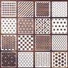 Geometric Stencils for Crafts Reusable Dots Star Stencil Brick Templates Honeycomb Stencils for Painting on Wood Wall Scrapbooking Cookie Furniture Floor Decor