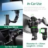 PKYAA Rearview Mirror Phone Mount Holder for Car, 360° Rotating , Multifunctional Mount Phone and GPS Holder Universal Car Phone Holder for All Smartphones