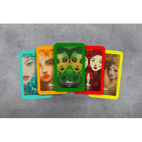 Ibiza Tarot- The Power of Colors - Positive Vibrant Oracle- Fortune Telling Tarot Cards Deck for Beginners| Authentic Tarot Experience - Set of 24 Cards