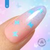 beetles Gel Polish 15ML Gel Top Coat Glitter Top Coat with Blue Butterfly Shape Sequins Reflective Clear No wipe Soak Off UV Gel Nail Polish Long Lasting Manicure Art Decoration Supplies