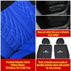 AUTOYOUTH Car Seat Covers Full Set, Front Bucket Seat Covers with Split Bench Back Seat Covers for Cars for Women Full Set Seat Protectors - 9pcs,Blue…