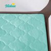 Waterproof Sheet for Pack n Play Quilted, Playard Sheet Protector 39" X 27" fits for Baby Foldable and Playard Mattress, Portable Mini Crib, Aqua