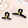 Sluxa Hair claw clips for women,Luxury velvet Black hair clips, Small hair clips claws, Newest style tools.8cm length. #3