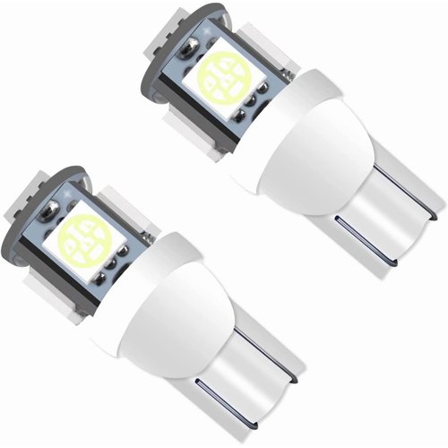 DSSOOY 10Pack T10 194 168 LED Light Bulb PC194 PC195 PC160 PC161 PC168 Instrument Panel Gauge Cluster Dashboard Automotive Light Bulb White