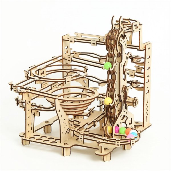 bennama 3D Wooden Puzzles Marble Run Set - Time Traveler Mechanical Model Kits with Motor, Brainteaser and Puzzle for Christmas/Birthday,Gifts for Adults and Teens to Build Combination