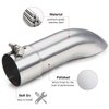 LCGP 2.5 Inch Inlet Turn Down Exhaust Tip, 2 1/2 Inch Inside Diameter Inlet, 9’’ Length Stainless Steel Turndown Exhaust Pipe