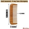 Moreinday Wooden Comb for Hair Growth, Wood Comb for Women, Wooden Wide Tooth Comb for Women, Wooden Hair Comb for Men - Green Sandalwood