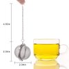 2Pcs Stainless Steel Tea Ball, 2.04 Inch Mesh Tea Infuser Strainers, Premium Tea Filter Tea Interval Diffuser for Loose Leaf Tea and Seasoning Spices