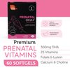 Zahler Prenatal Vitamin with DHA & Folate - DHA Supplements & Prenatal Multivitamin for Mother and Child - Kosher Prenatal DHA Prenatal Vitamins with Iron, Pre Natal Softgels 180 Count