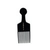Hercules Sagemann 90 Hard Rubber Pick Comb. 10 Tooth Extra Coarse, 6.75in Tall Hard Rubber Thick Hair Pick Comb, Hair Comb for Afro Hair, Hair Pick for Women and Men, Hair Comb for Everyday Hair Styling. Handmade and Hand Polished for Everyday Hair Care.