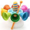 TOYMYTOY 1 Set Music Rotating Bell Toy Baby Percussion Instrument Bell Toys for Baby, Kids Musical Instruments Set Baby Drum Set Educational Toy Musical Bells for Kids