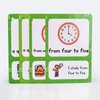 Richardy 20 Analog Clocks Telling Time Flashcards Educational Learning Toys Toddlers Kids Learning Pocket Cards Kindergarten Supplies