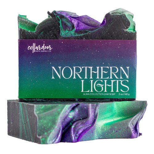 Cellar Door Bath Supply Co. Bar Soap, 3 Bar Variety Pack - Northern Lights, Good Vibrations, Earthen Glow