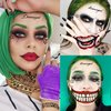 EGMBGM 5 Sheets 3D Joker Temporary Tattoos For Men Women Adults Halloween Makeup Kit, Ghost Clown Scary Smile Face Damaged Joker Tattoos, Prisoner Halloween Cosplay Prank Costume Rave Accessories