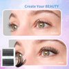 LinShow 280pcs Cluster Lashes False Eyelashes Extension 30D/40D/50D Mix 9-16mm 0.07mm C/D Curl DIY Individual Lashes Russia Volume Soft Natural Lashes Self Application (30D C Curl, 13mm)