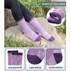 Yebing Merino Wool Hiking Socks for Womens Thermal Warm Winter Boot Crew Cushion Cozy Thick Work Gift Socks 5 Pairs Mixed Color A