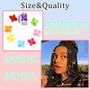 VENOFEN 50PCS Hair Beads for Braids - Candy Color Loc Dreadlock and Hair Jewelry Accessories for Kids and Women