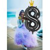 Number 8 Balloon 40 in, Foil Balloons 8 Big Balloon, 8 18 80 Birthday Balloons for Men Boys,8th Black Party Supplies,Wedding Anniversary