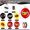 40 Pack Race Cars Balloons Birthday Party Supplies,12 Inch Checkered Flags Racing Party Latex Balloons for Race Fans Birthday Party One Two Fast Birthday Party Decorations Supplies